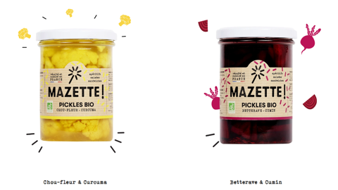 Les pickles Mazette : chou-fleur curcuma et betterave cumin Les pickles Mazette : chou-fleur curcuma et betterave cumin